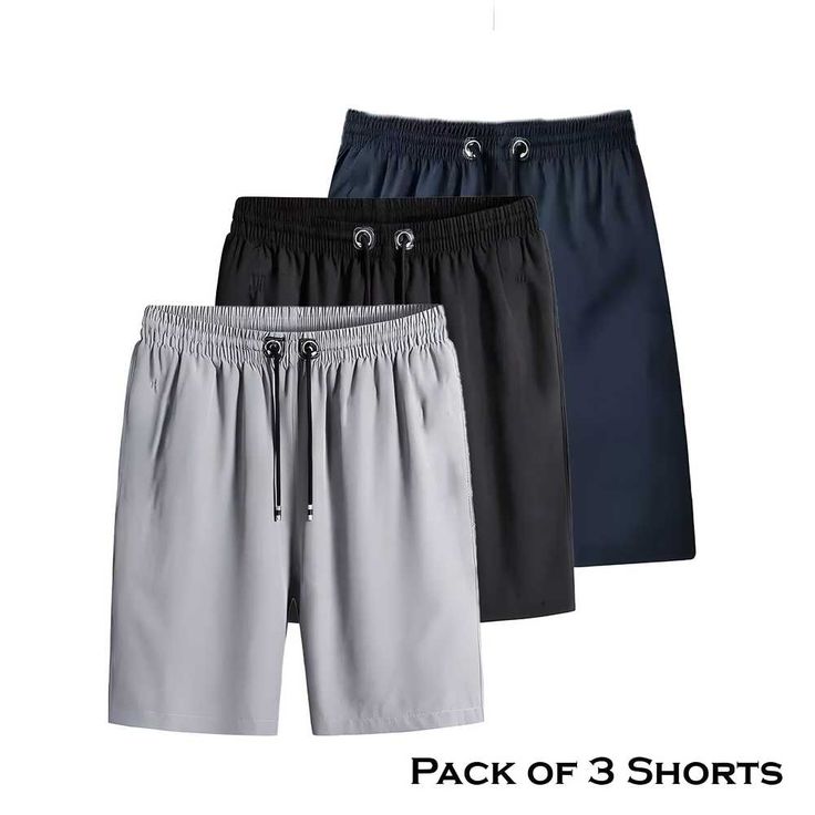 Combo of 3 Men's Stretchable Cotton Shorts|BUY NOW GET ONE FREE (40%Off)