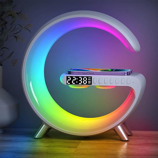 G-Shape LED Wireless Charging Speaker Lamp|SAVE -530₹