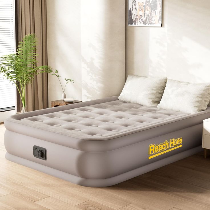 Inflatable Bed Mattress with 2 Air Pillows