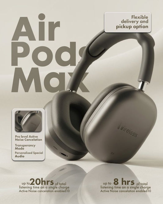 Bluetooth Airpods Max Headphone |Full Bass blasted Headphone Bluetooth(70%Offer Sale)