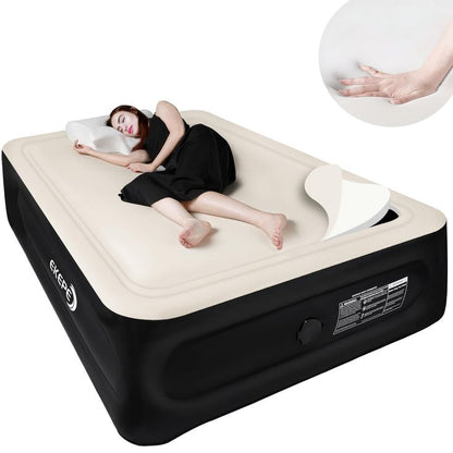 Inflatable Bed Mattress with 2 Air Pillows