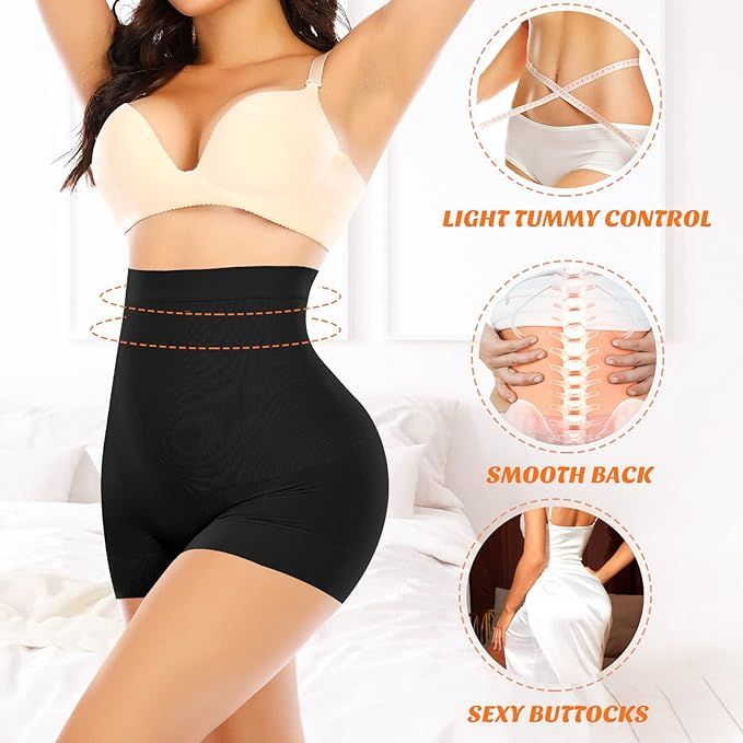 4-in-1 Shaper - Quick Slim Shape Wear Tummy, Back, Thighs, Hips - Black/Efffective Seamless Tummy Tucker(Get 2 In 1 Price)