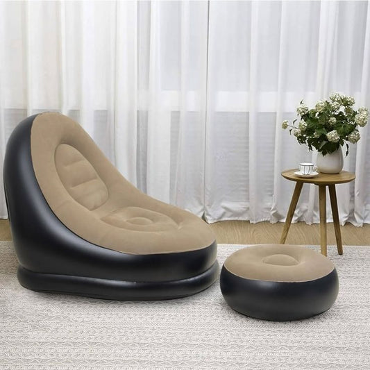 2 in 1 Inflatable Sofa|"Relax anywhere, anytime-just inflate and unwind"| Save -1200₹