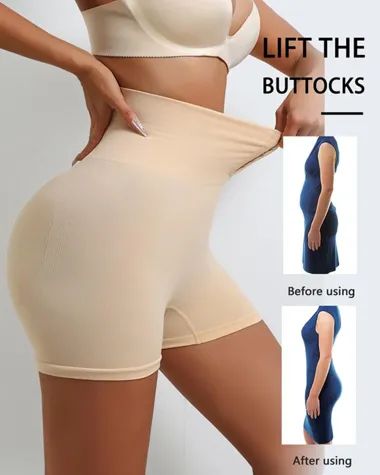 4-in-1 Shaper - Quick Slim Shape Wear Tummy, Back, Thighs, Hips - Black/Efffective Seamless Tummy Tucker(Get 2 In 1 Price)